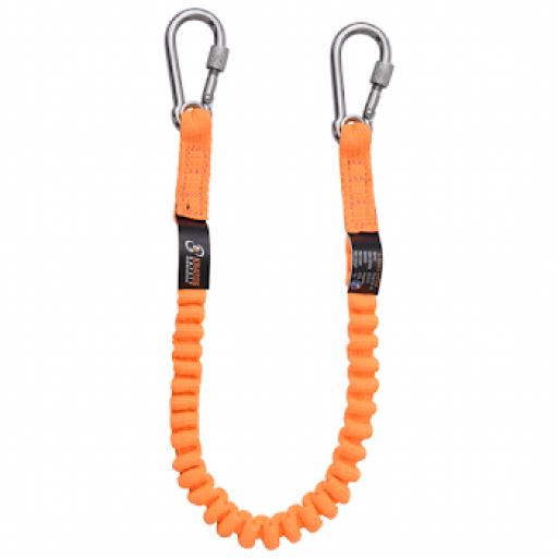 Stretch Lanyard with Integrated Karabiners for Connecting Tools - TS 90 001 06