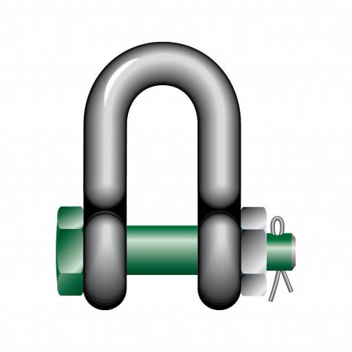 Green Pin Safety Pin Dee Shackle - GPSAD
