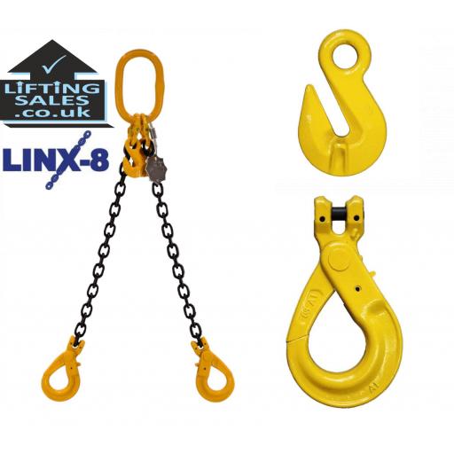 Grade 8 Two Leg Chainslings (WITH SHORTNERS)