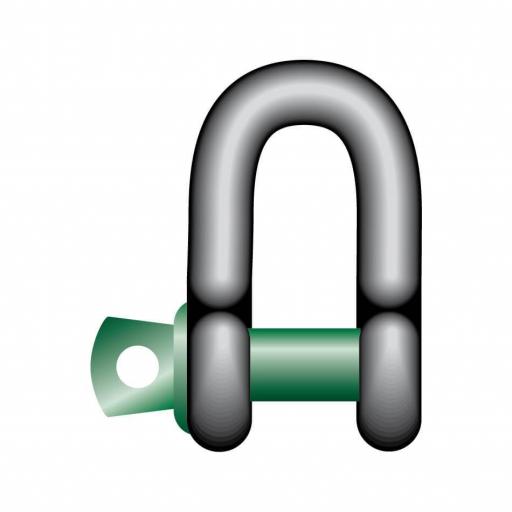 Green Pin Standard Dee Shackles with Screw Collar Pin - GPSCD