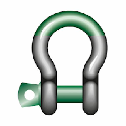 Green Pin Super Bow Shackle